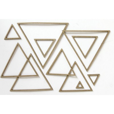 Creative Embellishments - Chipboard «Nested Shapes Triangles»